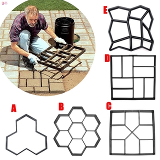 Jardín DIY plástico camino Maker pavimento modelo de hormigón piedra cemento molde de ladrillo (1)