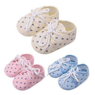 Walkers Zapatos De Bebé De Algodón Puro Recién Nacido Niña Niño Primeros Caminantes Mocasines Cuna (1)