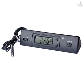 mini termómetro electrónico digital de coche termómetro interior al aire libre multifunción termómetro de tiempo pantalla de temperatura con sonda