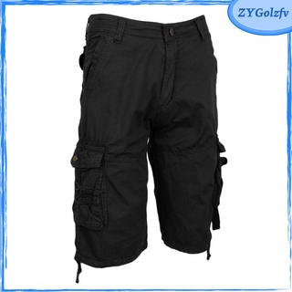 Pantalones Cortos Casuales Para Hombre Army Cargo Holgados De Bolsillo (8)