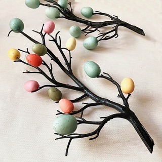 Bst árbol de pascua con pintura huevos decoración primavera fiesta suministros jardín de infantes adorno (7)