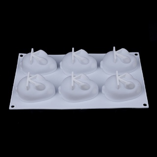 [cod] molde de silicona de 6 agujeros en forma de conejo 3d molde para tartas mousse postre postre decoración caliente (3)