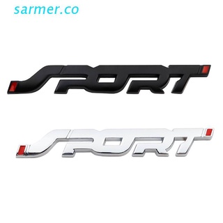 sar2 universal coche 3d metal deporte logotipo emblema insignia pegatina tronco adhesivo accesorios