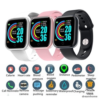 Y68 Smart Watch pulsera inteligente Bluetooth pulsera Monitor de frecuencia cardíaca impermeable deportes pantalla táctil Y68 Fitness Tracker Smartband (1)