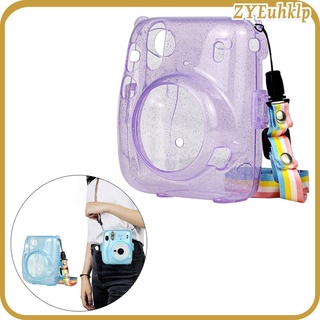 Camera Case Bag Compatible with Mini 11 Instant Camera with Detachable Adjustable Strap Crystal Case