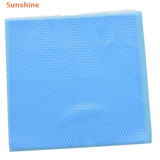Sunshine) 100mmx100mmx1mm Blue Heatsink Cooling Thermal Conductive Silicone Pad