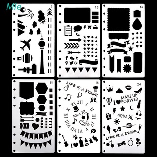 Mle Bullet Journal Plantilla De Plástico Planificador DIY Artesanía Dibujo Diario Decoración A6