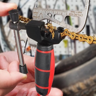 [gym] Cortador de cadena de bicicleta de montaña herramienta de eliminación de cadena [cortador de cadena de mango rojo