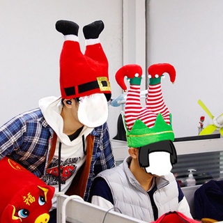 lindos sombreros de navidad santa con cinturón sombrero de navidad elfo gorra bobina franela para adultos feliz navidad revelry traje de fiesta accesorios (4)