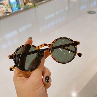 Anhengxin Retro al aire libre gafas de sol estilo gafas de conducción redondas gafas de sol mujeres moda tendencia calle tiro UV400 protección señoras Vintage pequeño marco (1)