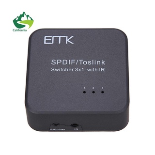 Nuevo adaptador de Audio óptico SPDIF/TOSLINK Digital 3 en 1 con IR-116838