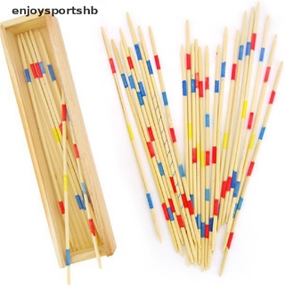 [enjoysportshb] palos de madera de recogida de madera retro tradicional juego pickup palo de juguete caja de madera [caliente]