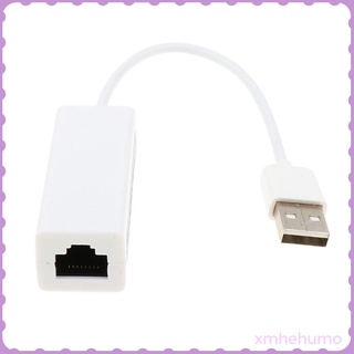 USB 2.0 A 10/100Mbps Rápido De Alta Velocidad RJ45 Ethernet Red LAN Adaptador Blanco