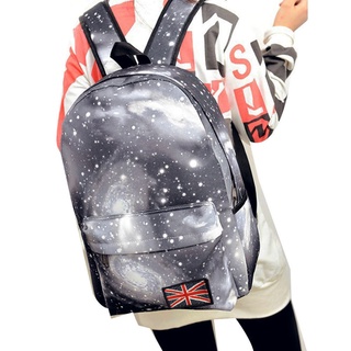 galaxy patrón unisex mochila de viaje lona ocio bolsas bolsa de la escuela