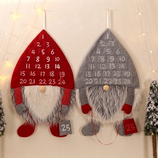 navidad gnome diseño de adviento calendario colgante de pared decoraciones santa cuenta regresiva calendario suministros de fiesta
