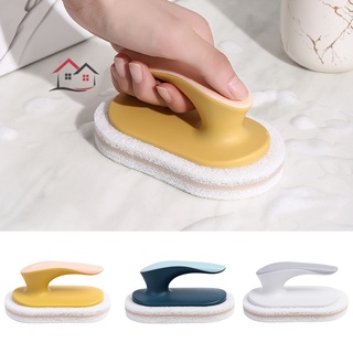 Cepillo de esponja de cocina con mango multiusos esponja limpiadora potente limpieza rápida cepillo de descontaminación