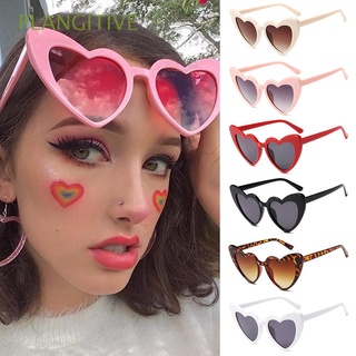 PLANGITIVE Gafas De Sol Retro En Forma De Corazón Moda UV400 Protección Vintage De Las Mujeres Clout Accesorios Amor
