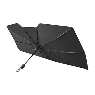 2x plegable auto coche parasol cubierta parasol paraguas accesorios de coche 142x80x39cm