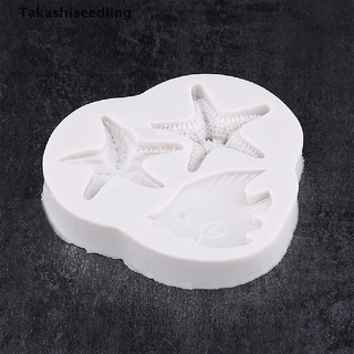 Takashiseedling/molde de animales de mar DIY caballito de mar estrella shell molde de silicona decoración de tartas productos populares (2)