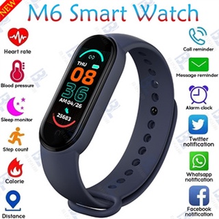 [M6 SmartWatch]M6 relógio inteligente SmartWatch Bluetooth Monitor Cardíaco Smart watch Bluetooth 4.2 Monitor Smartband Pressão O Arthial PK M3 M4 M5