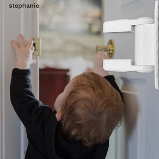 [stephanie] Universal Door Lever Lock Child Baby Safety Lock Rotation Security Latch .