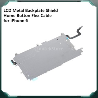 Pantalla lcd Metal placa trasera + botón de inicio Flex - escudo para iPhone 6 \"