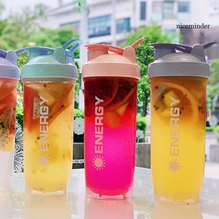 NCJ_500ml Shaker Bottle with Stirring Ball Leakproof PP Effortlessly Protein Mixes Water Cup for Fitness (8)