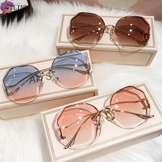Linda Gradual gafas de sol polarizadas ligeras sin marco protección solar gafas especiales para mujeres hombres