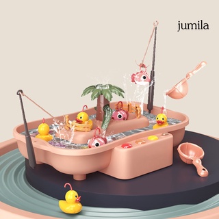 Jumila 1 juego de juguete de pesca Musical electrónico diseño de pato eléctrico giratorio juego de pesca juguete para entretenimiento