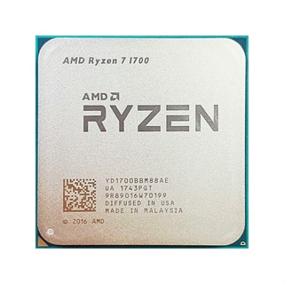 AMD Ryzen 7 1700 R7 1700 3.0 GHz Eight-Core Sixteen-Thread CPU Processor YD1700BBM88AE Socket AM4