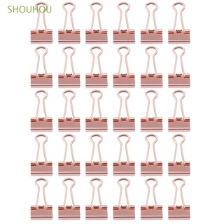 SHOUHOU 30pcs High Quality Paper Clip File Office Supplies Binder Clips New Mini Book Cat Heart Cactus Stationery Metal