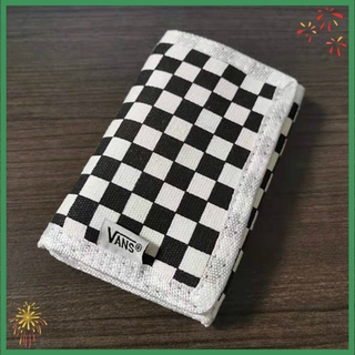 Chessboard cartera clásica negro y blanco a cuadros cartera multi funcional lona tarjeta bolsa de moda para hombres y mujeres