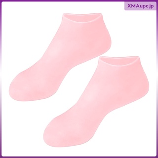 calcetines de gel de silicona suave para piel seca calcetines dedo del pie protección del talón anti-cracking