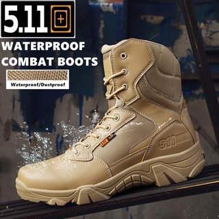 Pantera oscura botas del ejército botas de combate impermeables de los hombres botas tácticas al aire libre impermeable botas militares botas de senderismo botas de combate Swat Boot Kasut tentera zapatos de entrenamiento (1)