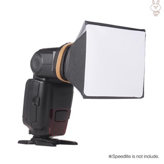 Ol portátil difusor Flash Mini Softbox Kit para Canon EOS Nikon Olympus Pentax Sony Sigma DSLR Speedlite Flash (5)