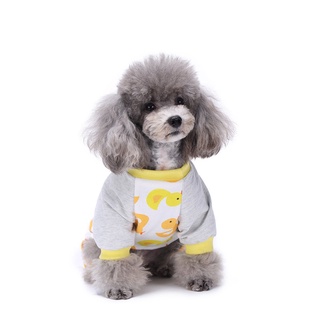 pijamas de cuatro patas para mascotas mq-sy05 pequeño pato amarillo amarillo m