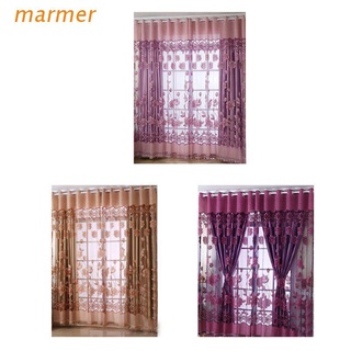 mar elegante flor tul puerta ventana cortina cortina cortina cortina transparente bufanda valances