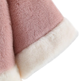 bebé niñas chaquetas de navidad ciervo patrón lindo con capucha capa abrigo ropa de abrigo (9)