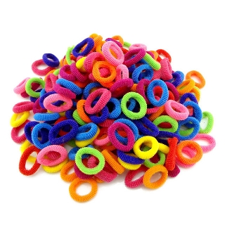 Girls Sweet Colorful Rubber Bands / Korean Fashion lovely Elastic Scrunchies Hair Ties / Kids Basic Hair Ring Rope / Children Daily Ponytail Holder / Girls Trendy Hair Accessories