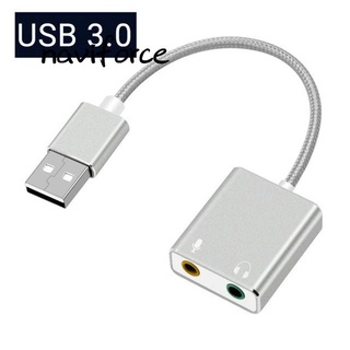 Tarjeta De sonido Usb 3.0 Externo De 3.5mm Usb a Jack Adaptador De audio Usb audífono Para computadora Macbook Pc Portátil