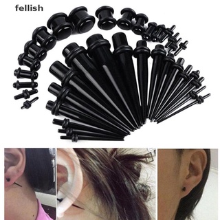 [Fellish] 36Pcs Ear Gauge Taper and Plug Stretching Kit Ear Flesh Tunnel Expansion 14G-00G 436CO (2)