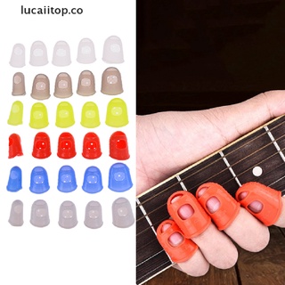 【LL】 5pcs Silicone Finger Cot for Play the Guitar Protect Finger Prevent Press Pain .