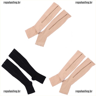 Medias De compresión con cremallera/soporte para el dolor De pierna/rodilleras/varices (8)