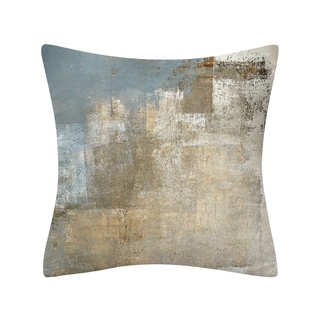 ❣Ff✿Funda de almohada con patrón abstracto simple cuadrado clásico pintura al óleo suave cómoda fundas de cojín