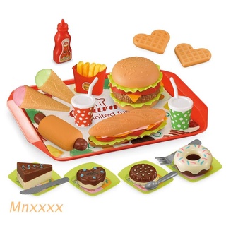 mnxxx hot dog papas fritas juego de cocina de comida rápida juguetes educativos simulación de alimentos juguete