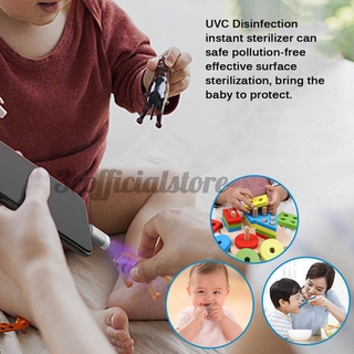Dos estilos de teléfono móvil desinfección lámpara de desinfección UV mini esterilización instantánea