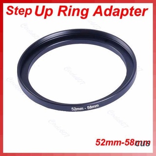 cus. 1pc metal 52mm-58mm step up filtro lente anillo adaptador 52-58 mm 52 a 58 pasos