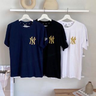 Nueva MLB hombres y mujeres algodón Yankee grande NY bordado manga corta T-shirt