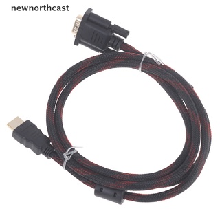 [newnorthcast] cable adaptador de video compatible con hdmi vga d-sub macho