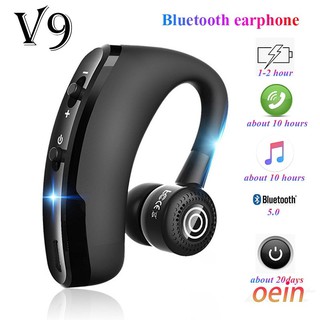 mercury111 . br V9 Control De Voz Inalámbrico Música Deporte Bluetooth Auriculares Manos Libres Con Cancelación De Ruido
